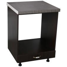 Corp pentru cuptor incorporabil cu sertar Zebra, Wenge/MDF Wenge, cu blat beton, 60 x 85 x 60 cm